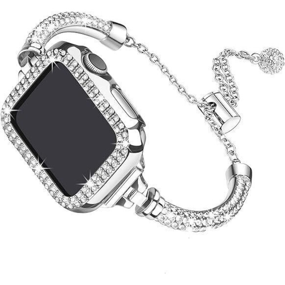 Secbolt Bling Band and Case Compatible with Apple Watch Bands 40mm, Women Dressy